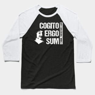 Cogito Ergo Sum René Descartes Philosophy T-Shirt Distressed Baseball T-Shirt